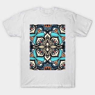 Turkish style floral colored pattern T-Shirt